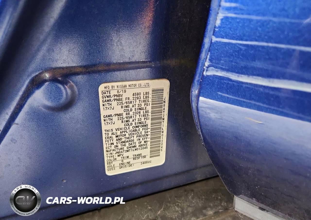 2020 Nissan Rogue S VIN:JN8AT2MT1LW012045 - 12