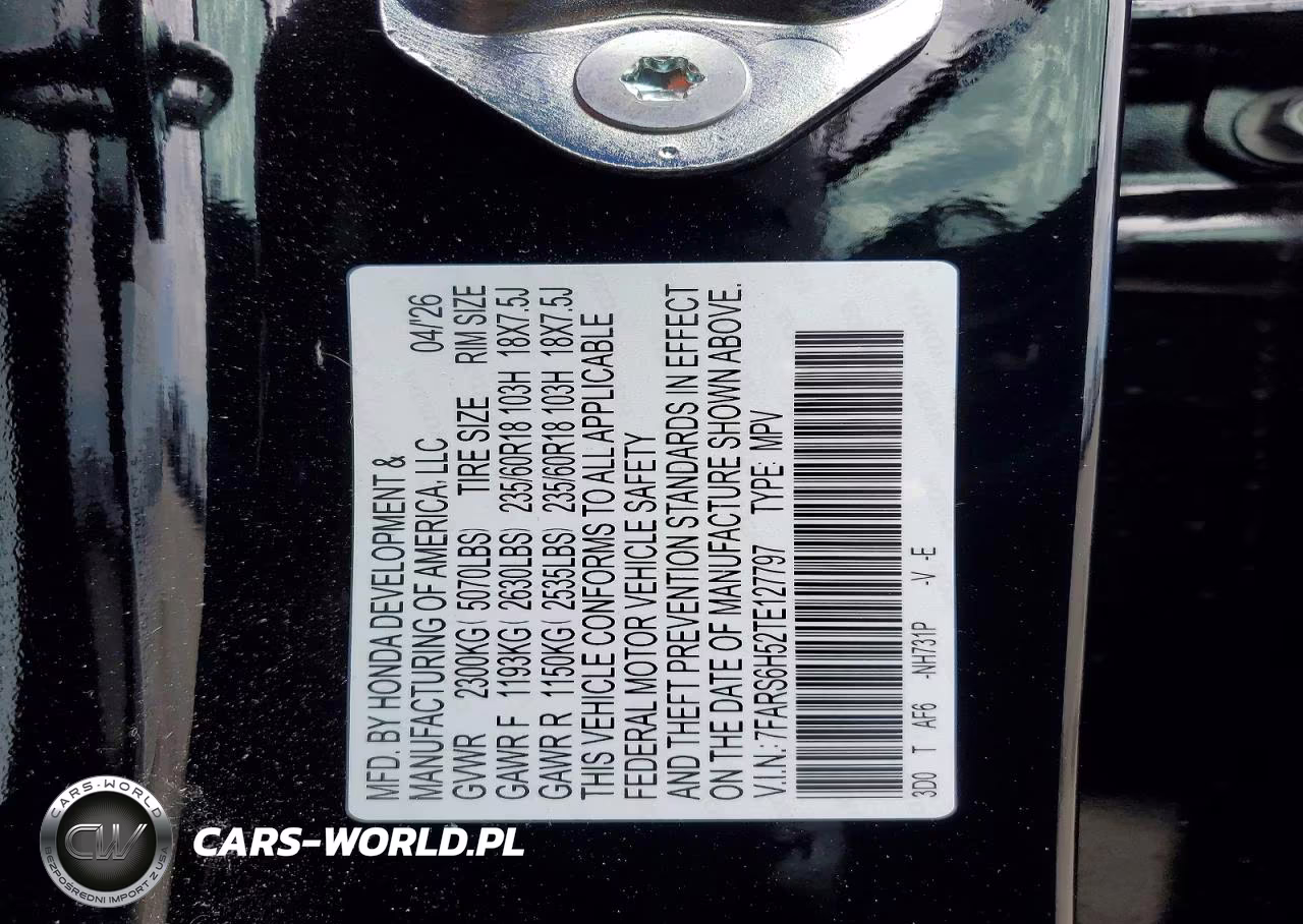 2026 Honda Cr-V Sport VIN:7FARS6H52TE127797 - 13