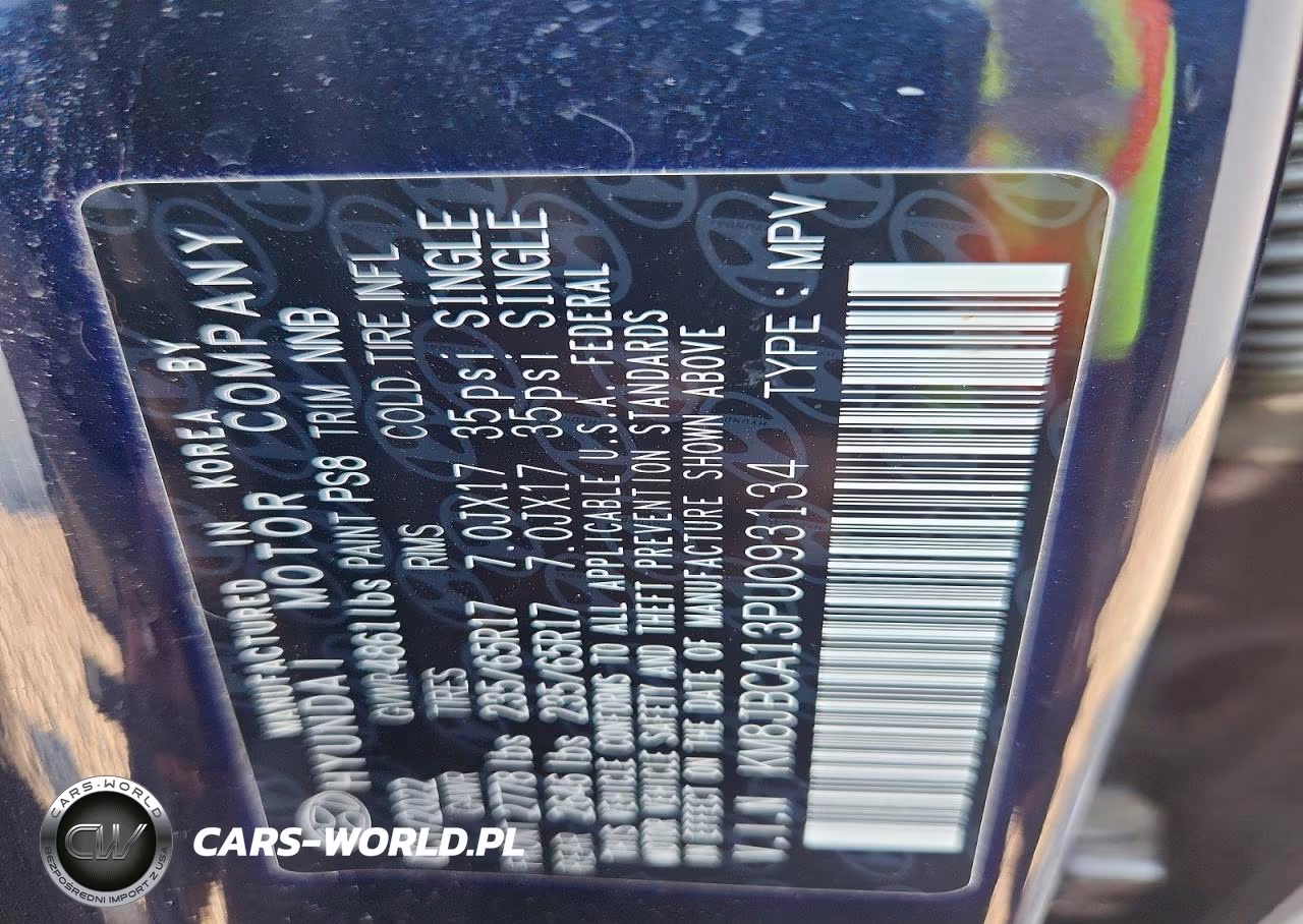 2023 Hyundai Tucson Blue VIN:KM8JBCA13PU093134 - 13