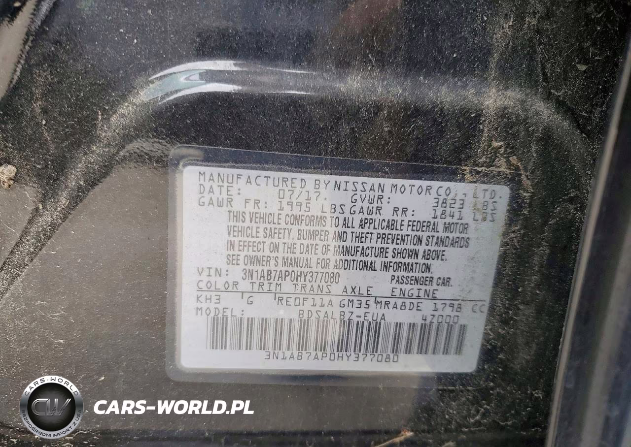 2017 Nissan Sentra S VIN:3N1AB7AP0HY377080 - 12