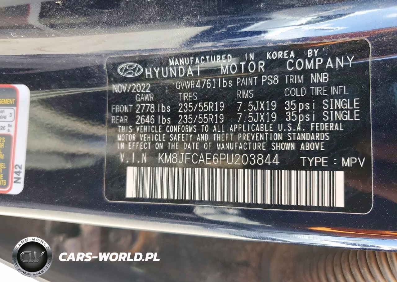 2023 Hyundai Tucson Xrt VIN:KM8JFCAE6PU203844 - 13