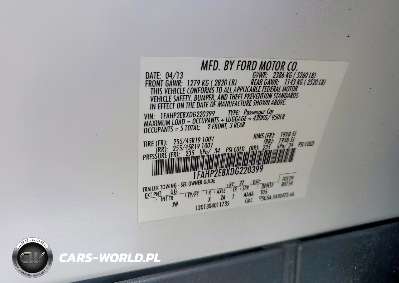 2013 Ford Taurus Sel VIN:1FAHP2E8XDG220399 - 13