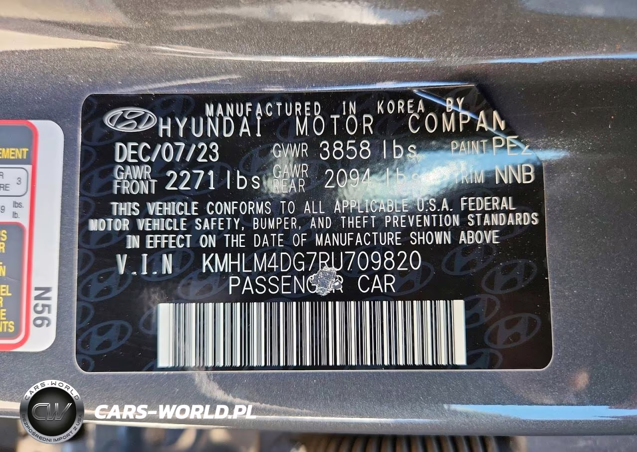 2024 Hyundai Elantra Sel VIN:KMHLM4DG7RU709820 - 13