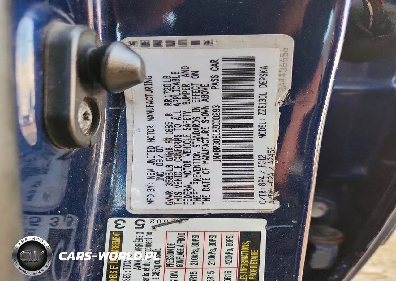 2008 Toyota Corolla S VIN:1NXBR30E18Z000293 - 12