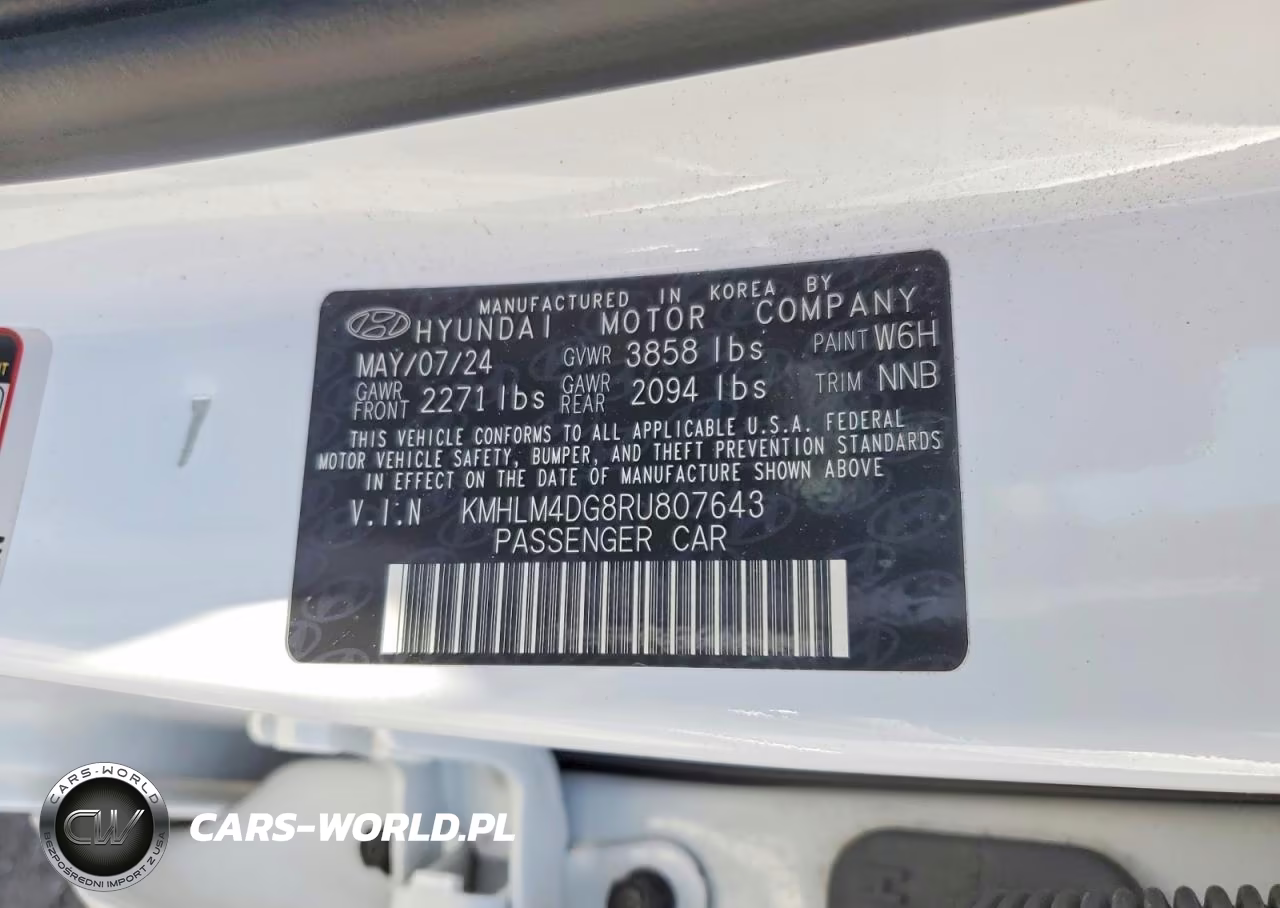 2024 Hyundai Elantra Sel VIN:KMHLM4DG8RU807643 - 12