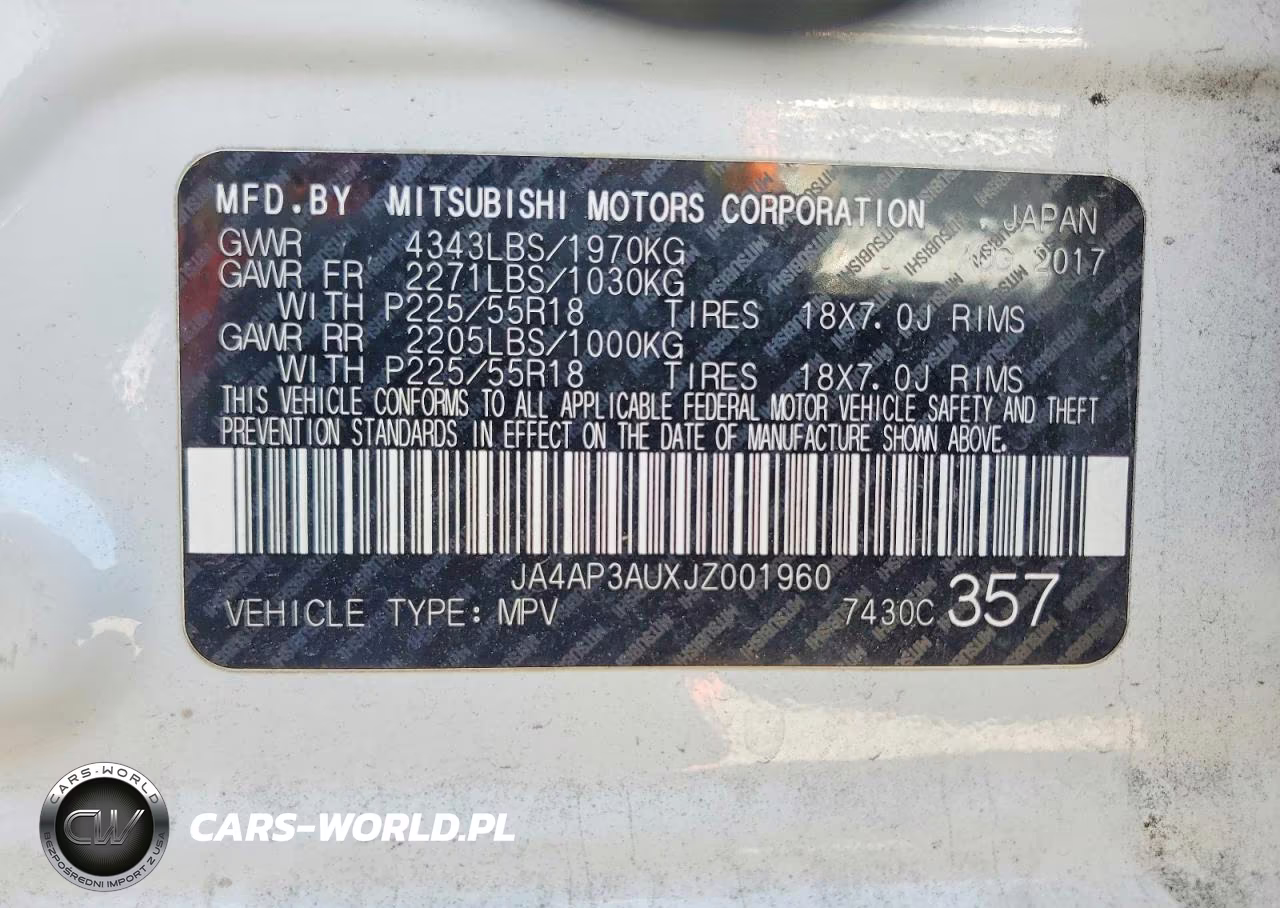 2018 Mitsubishi Outlander Sport Es VIN:JA4AP3AUXJZ001960 - 12