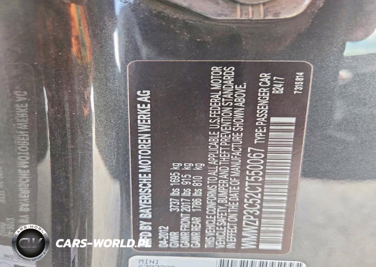 2012 Mini Cooper S VIN:WMWZP3C52CT550067 - 13