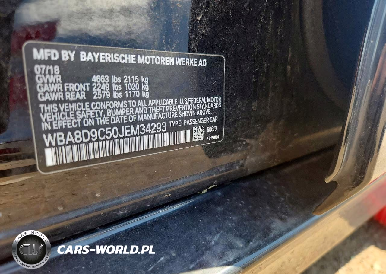 2018 BMW 330 Xi VIN:WBA8D9C50JEM34293 - 12