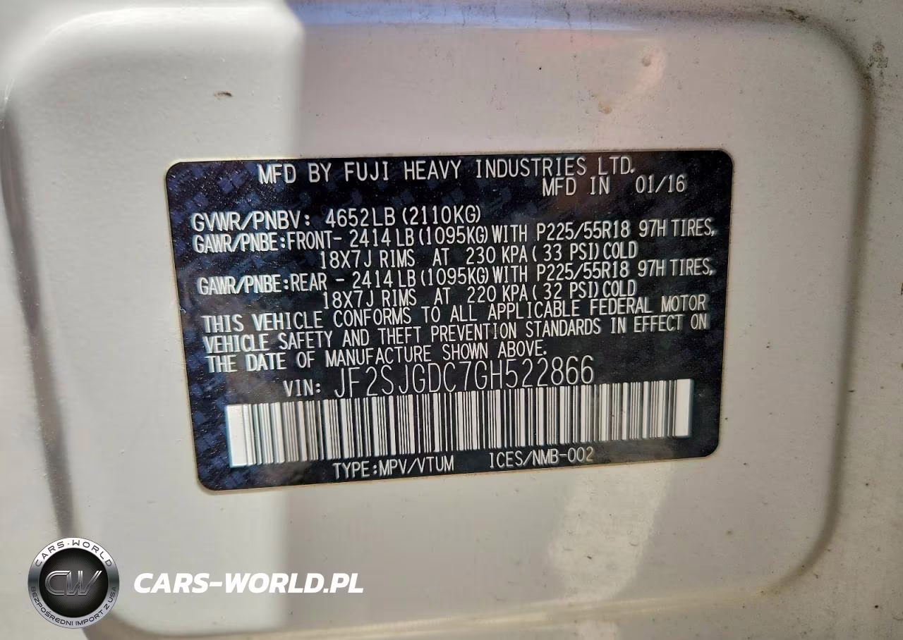 2016 Subaru Forester 2.0Xt Premium VIN:JF2SJGDC7GH522866 - 12