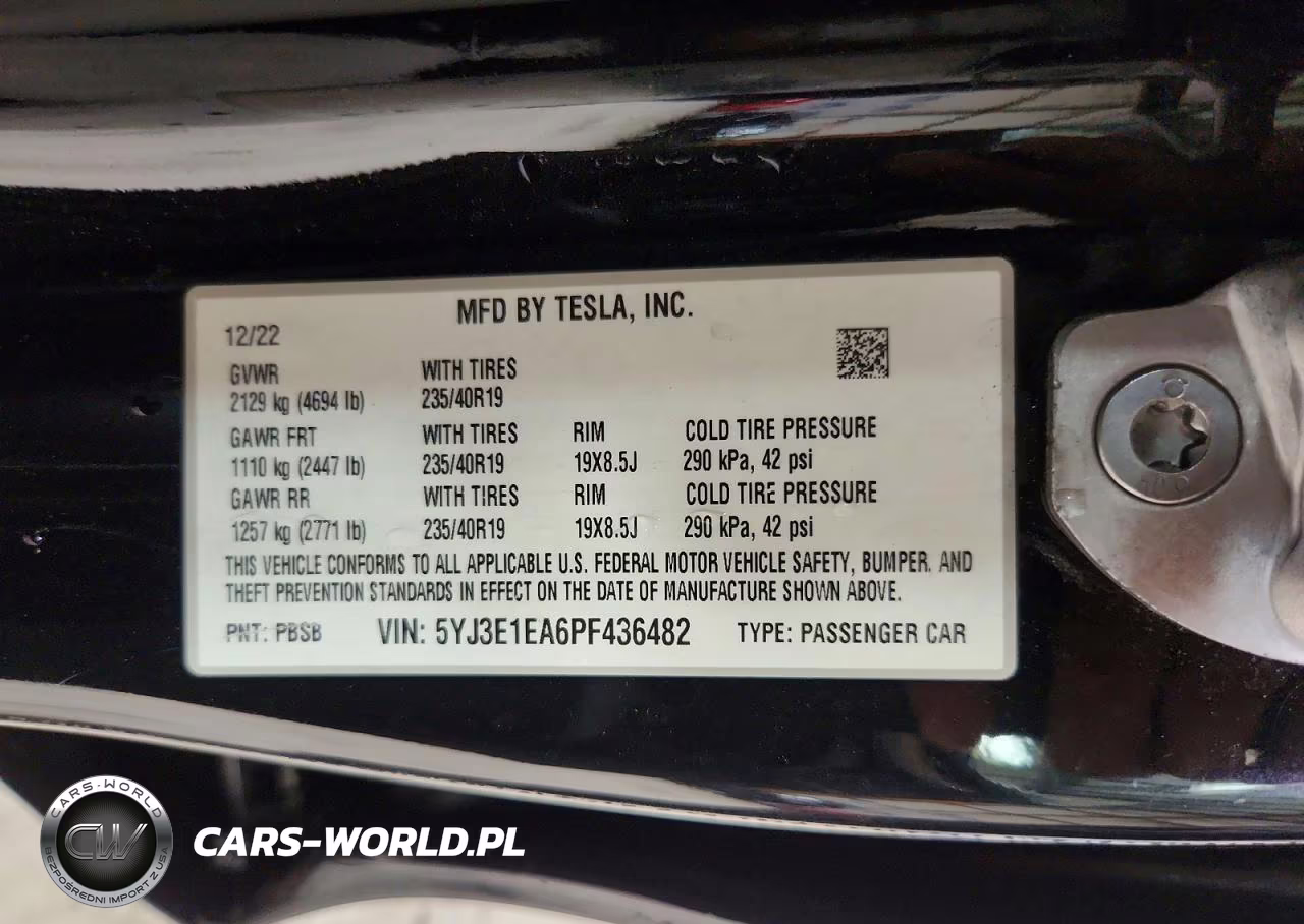 2023 Tesla Model 3 VIN:5YJ3E1EA6PF436482 - 12