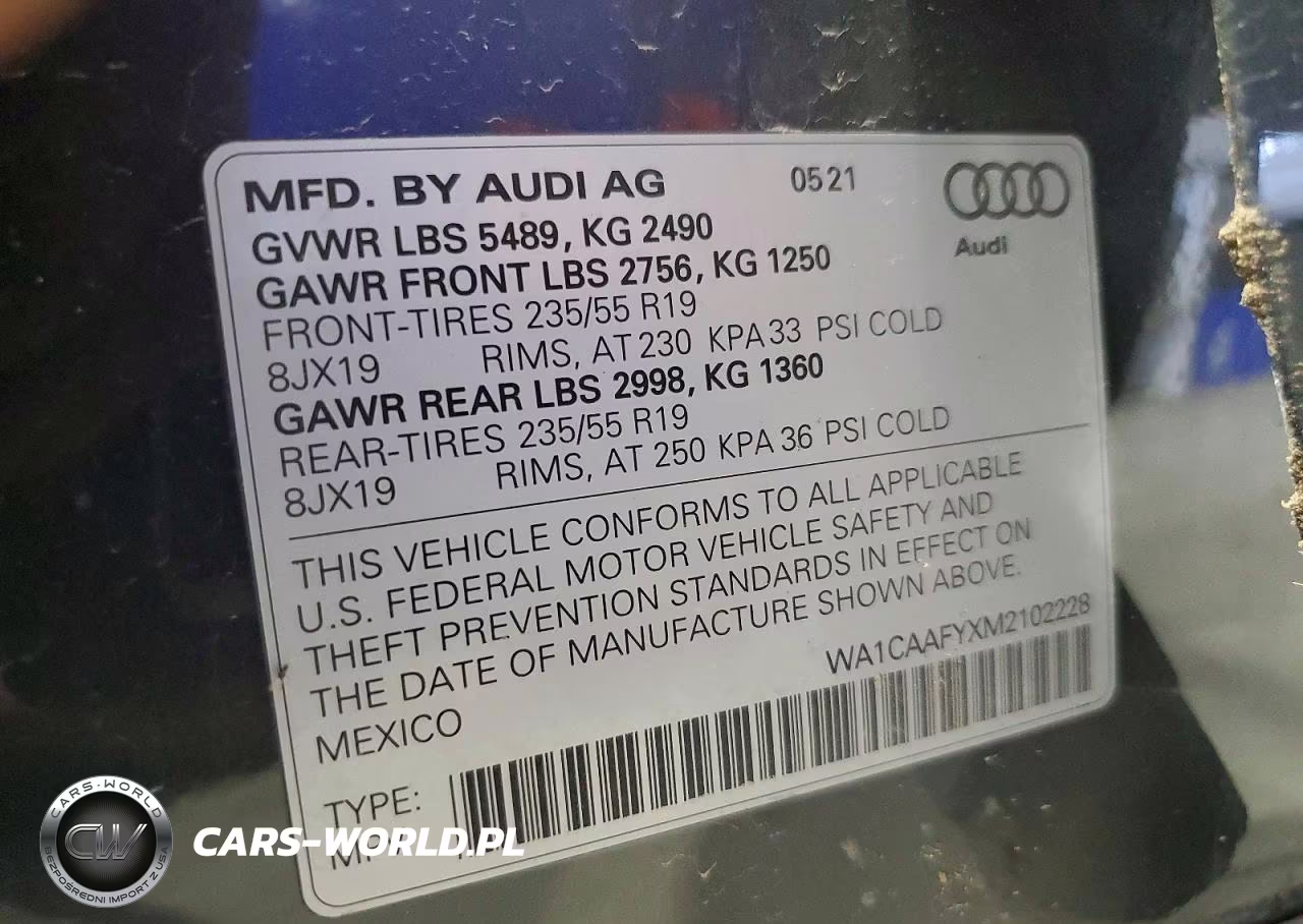 2021 Audi Q5 Prestige VIN:WA1CAAFYXM2102228 - 14