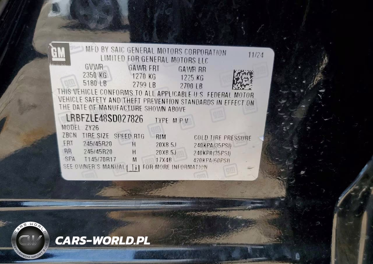 2025 Buick Envision Sport Touring VIN:LRBFZLE48SD027826 - 13
