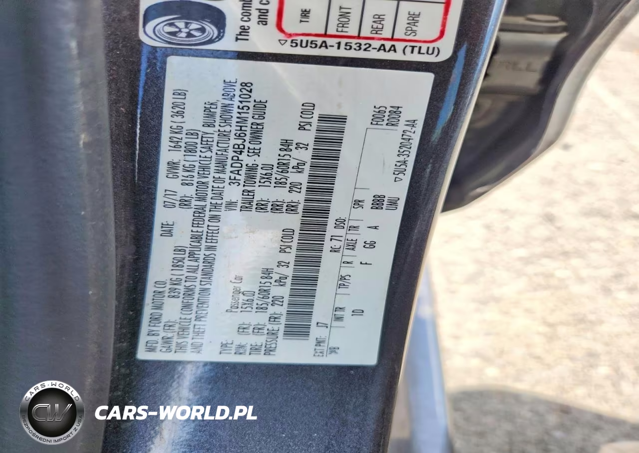2017 Ford Fiesta Se VIN:3FADP4BJ6HM151028 - 12