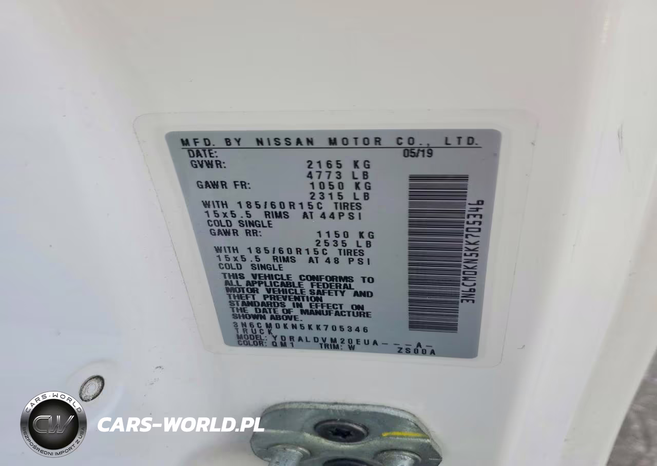 2019 Nissan Nv200 S VIN:3N6CM0KN5KK705346 - 13