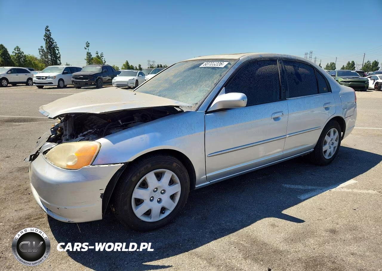 2002 Honda Civic Ex VIN:JHMES26742S003442 - 1