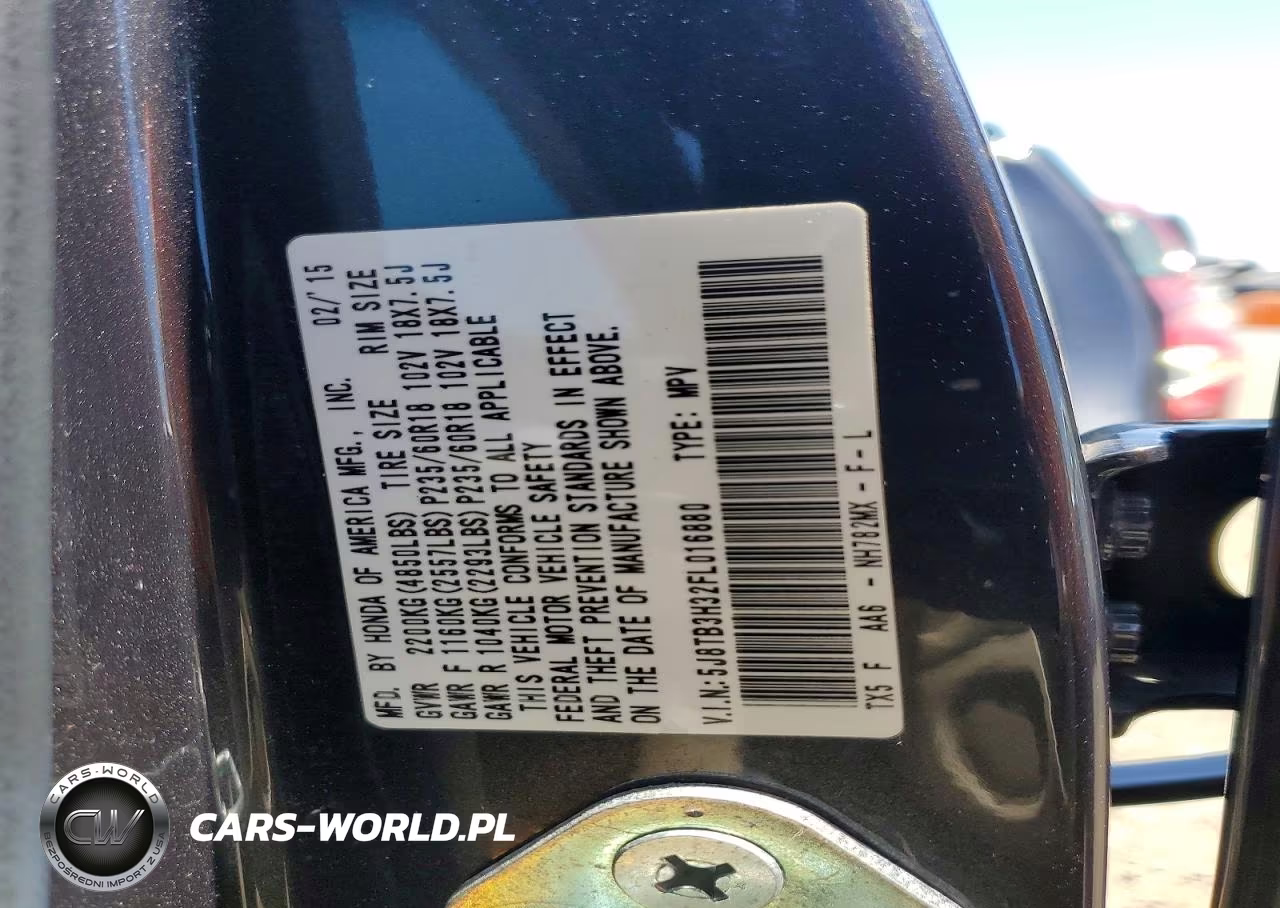 2015 Acura Rdx VIN:5J8TB3H32FL016880 - 13