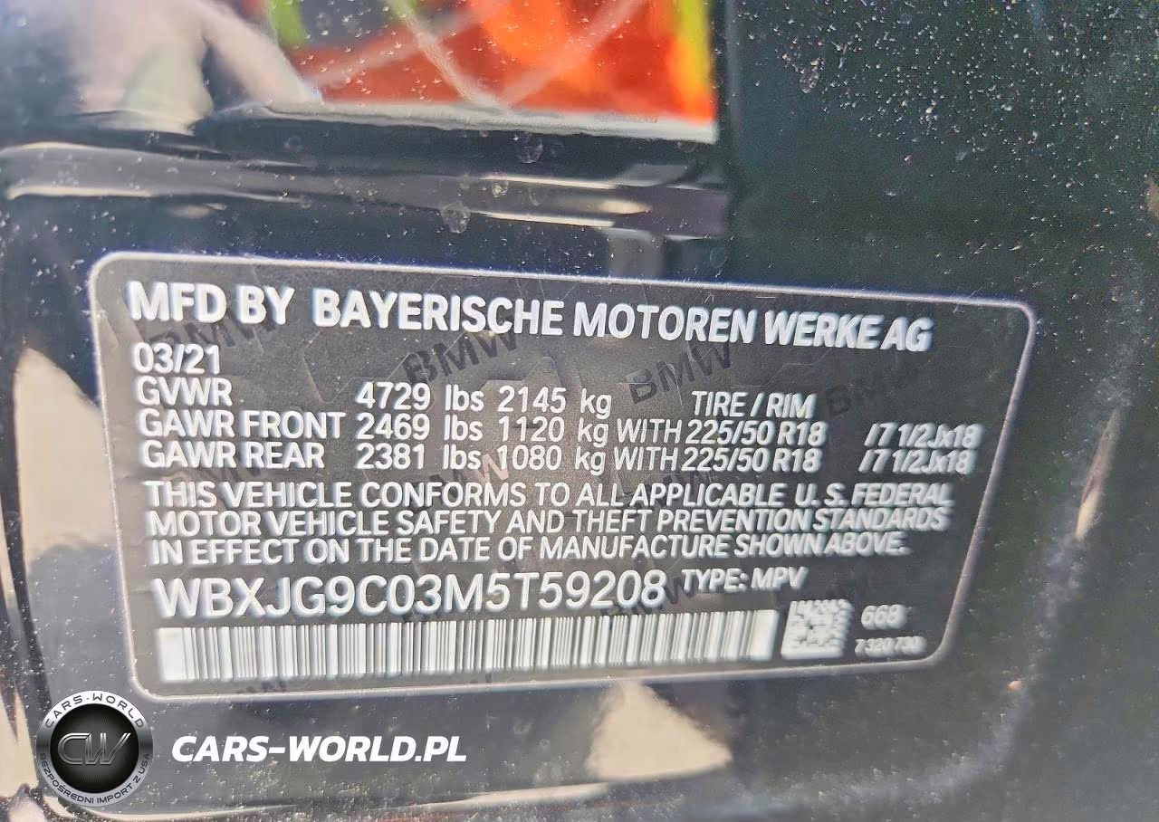 2021 BMW X1 xDrive28I VIN:WBXJG9C03M5T59208 - 13