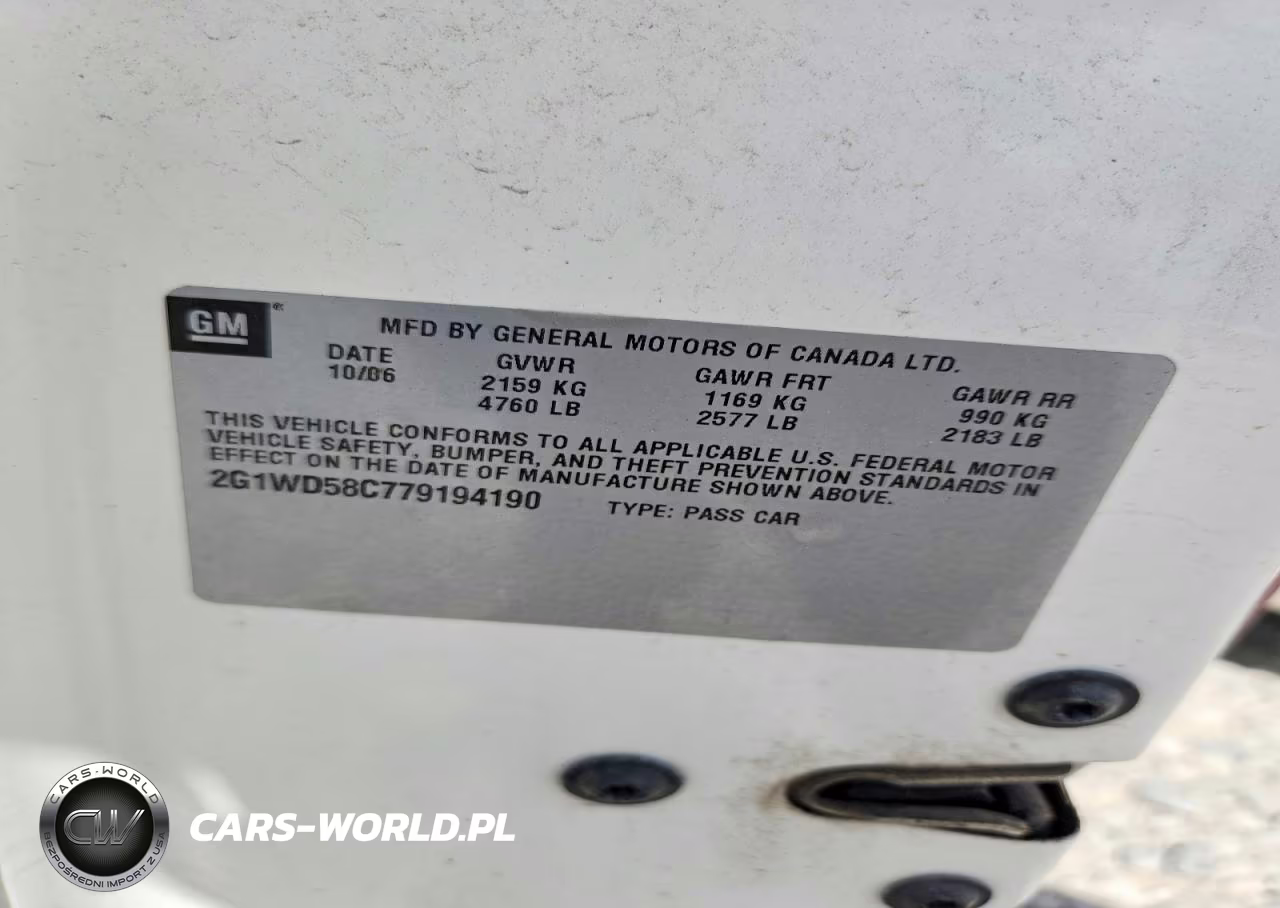 2007 Chevrolet Impala Super Sport VIN:2G1WD58C779194190 - 12