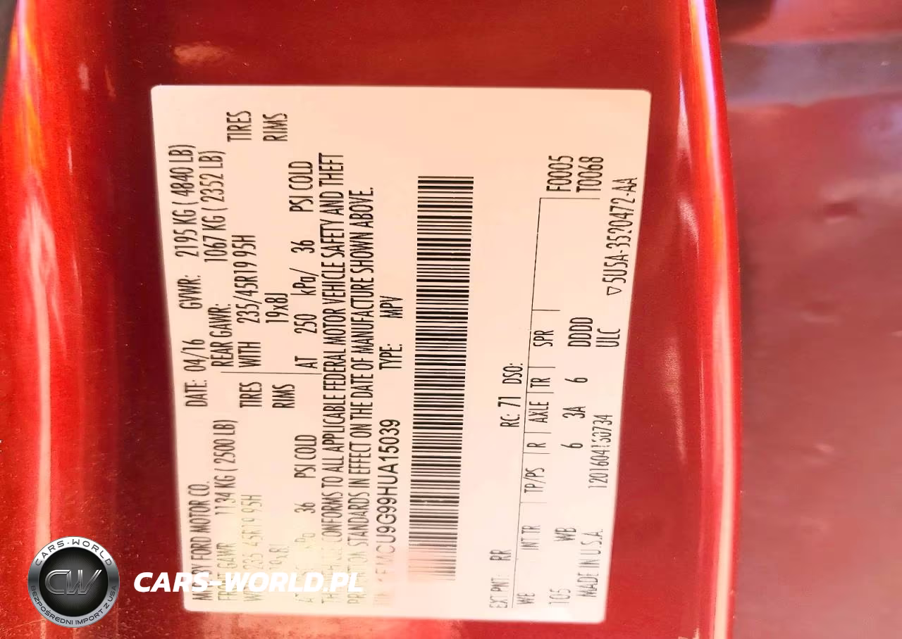 2017 Ford Escape Se VIN:1FMCU9G99HUA15039 - 13