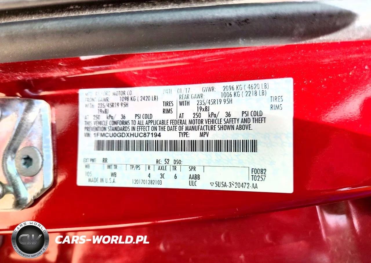 2017 Ford Escape Se VIN:1FMCU0GDXHUC87194 - 13