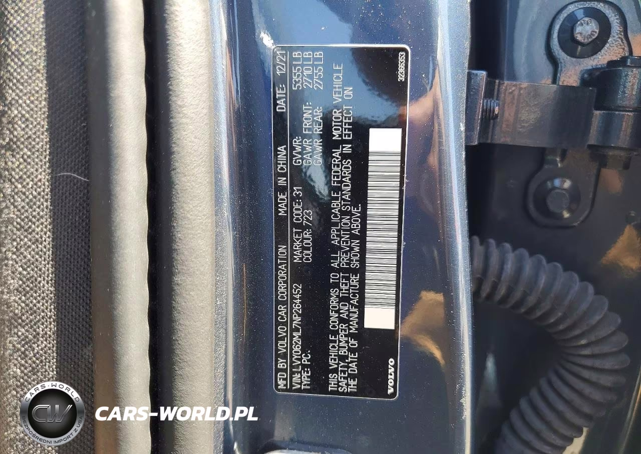 2022 Volvo S90 B6 Inscription VIN:LVY062ML7NP264452 - 12