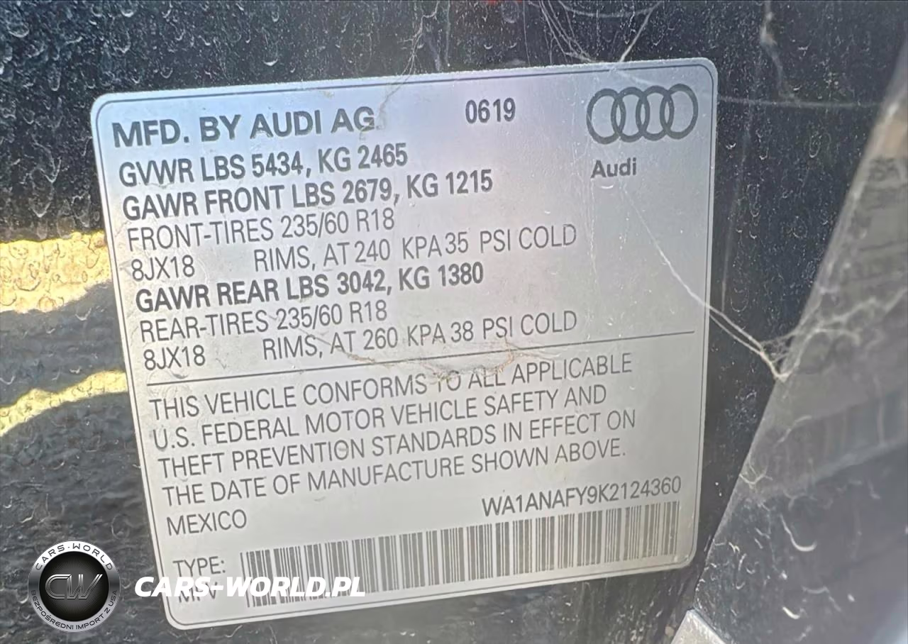 2019 Audi Q5 Premium VIN:WA1ANAFY9K2124360 - 13