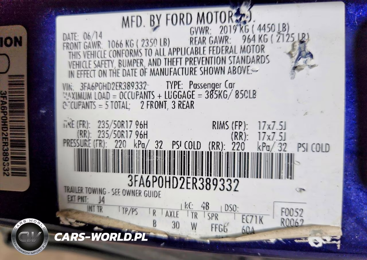 2014 Ford Fusion Se VIN:3FA6P0HD2ER389332 - 12