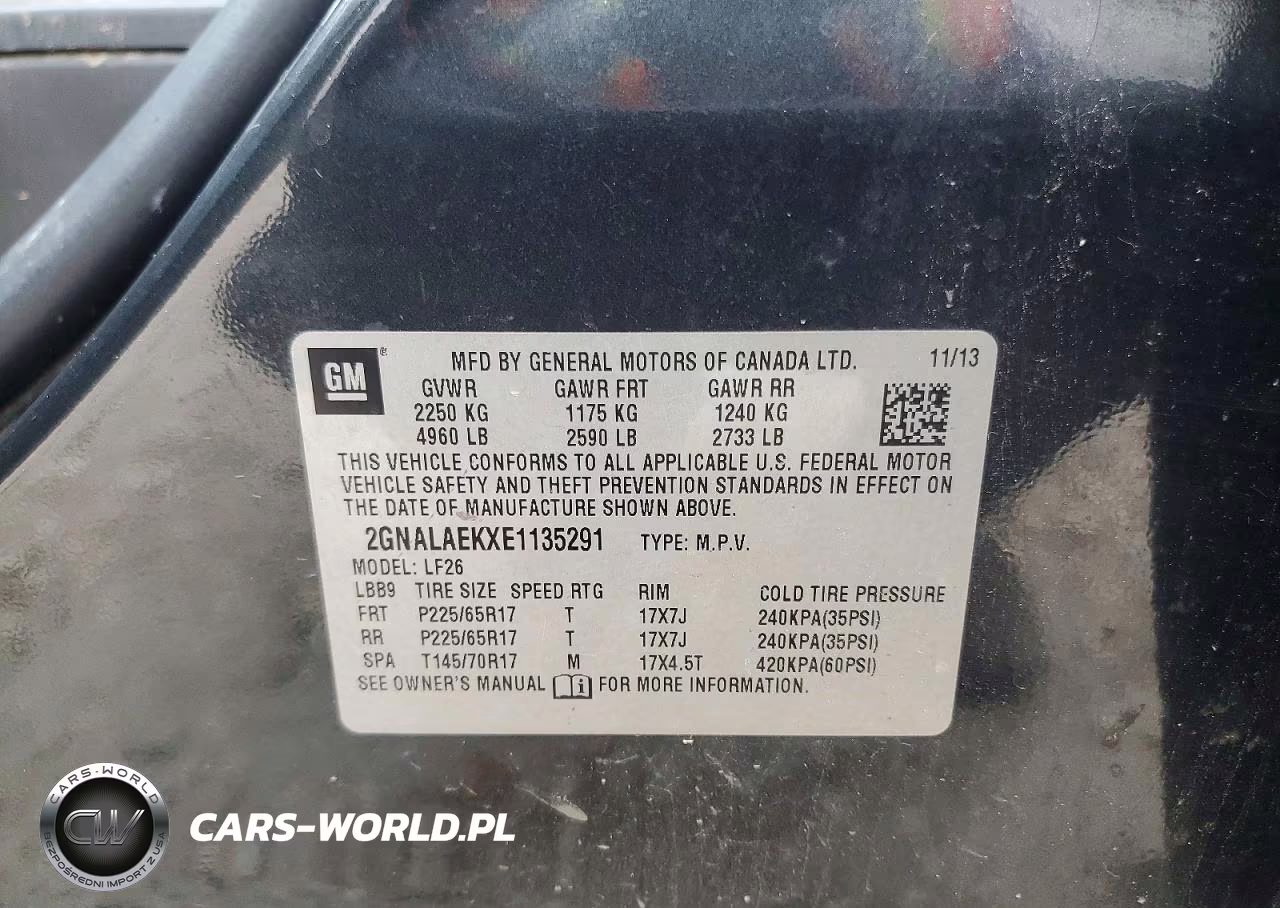 2014 Chevrolet Equinox Ls VIN:2GNALAEKXE1135291 - 13