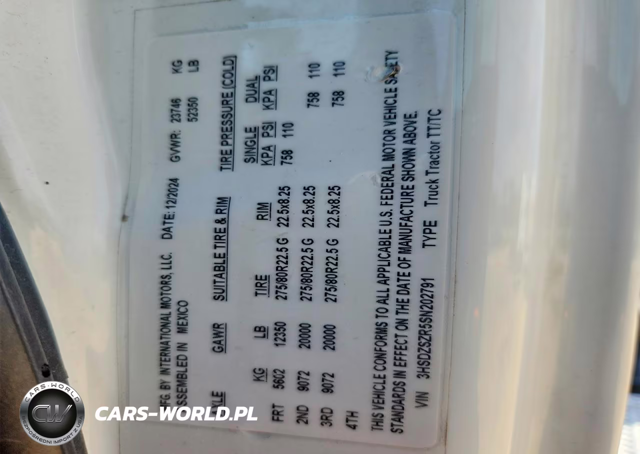 2025 International Lt625 Semi Truck VIN:3HSDZSZR5SN202791 - 11