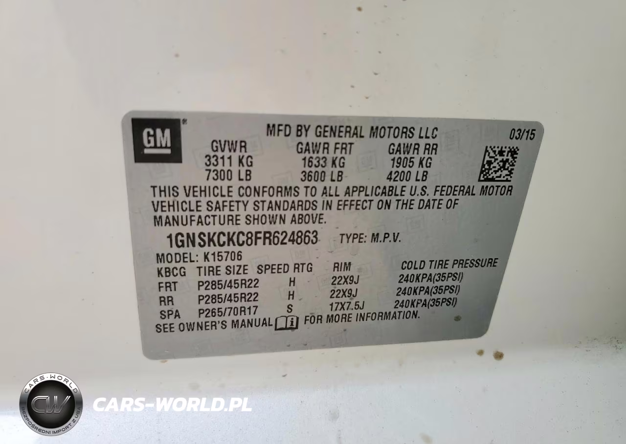 2015 Chevrolet Tahoe K1500 Ltz VIN:1GNSKCKC8FR624863 - 13