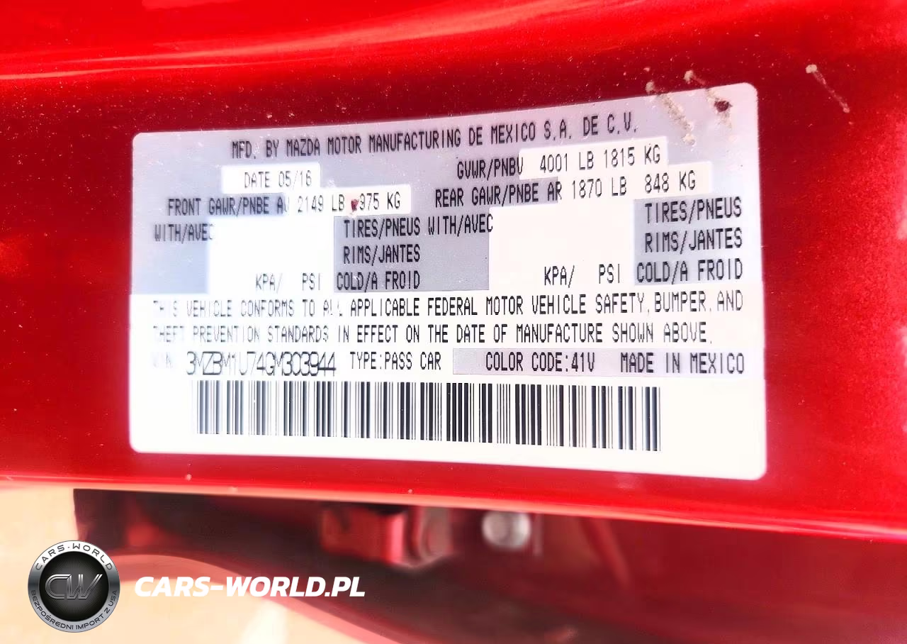 2016 Mazda 3 Sport VIN:3MZBM1U74GM303944 - 12