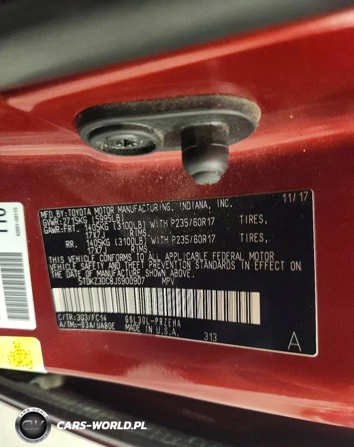 2018 Toyota Sienna Le VIN:5TDKZ3DC8JS900907 - 13