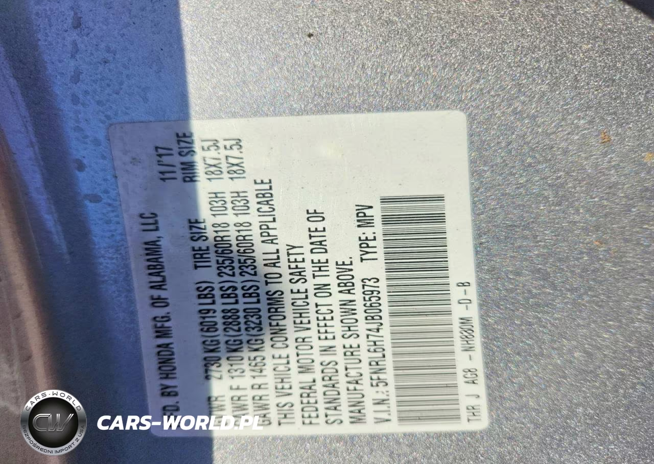 2018 Honda Odyssey Exl VIN:5FNRL6H74JB065973 - 13