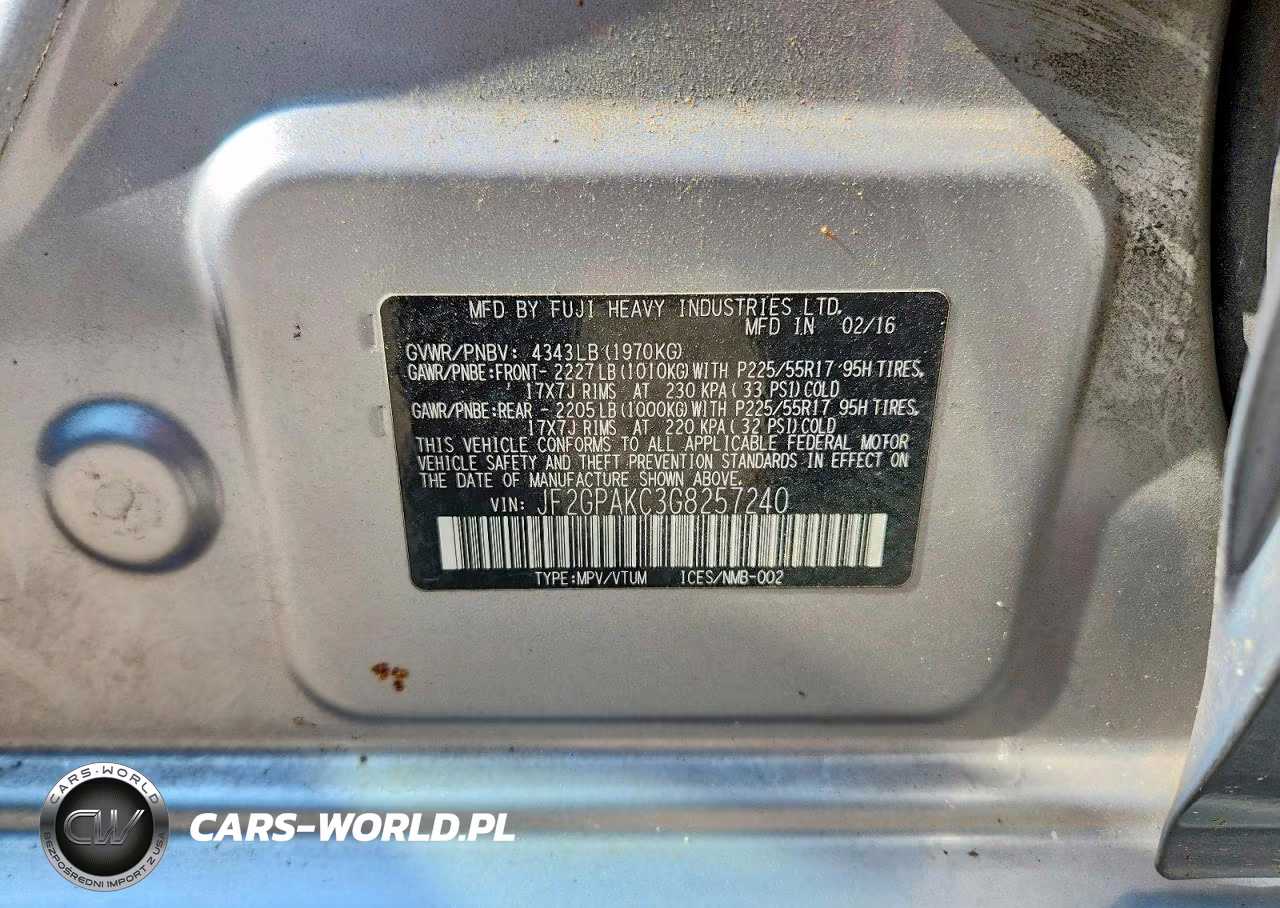 2016 Subaru Crosstrek Limited VIN:JF2GPAKC3G8257240 - 12