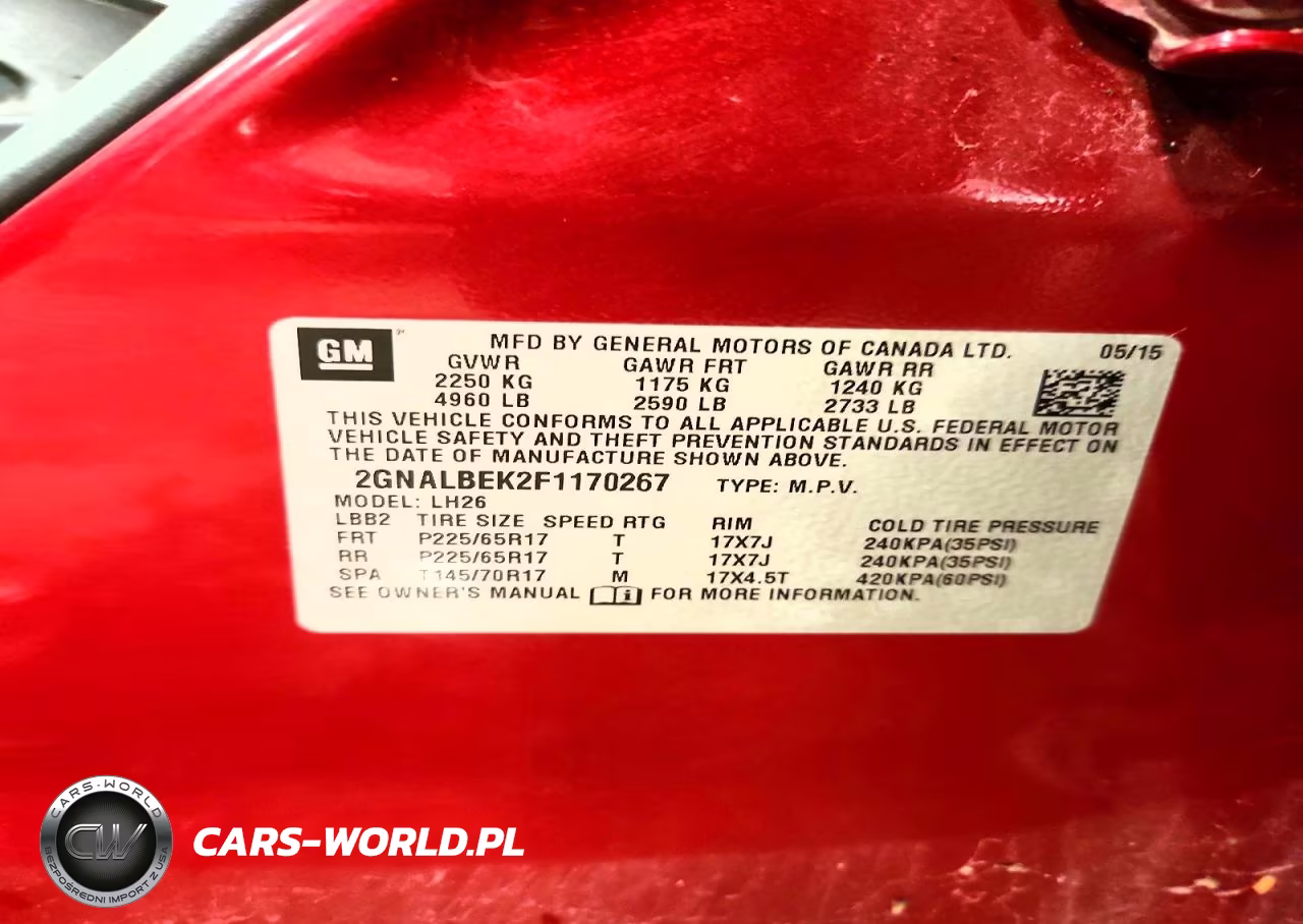 2015 Chevrolet Equinox Lt VIN:2GNALBEK2F1170267 - 13