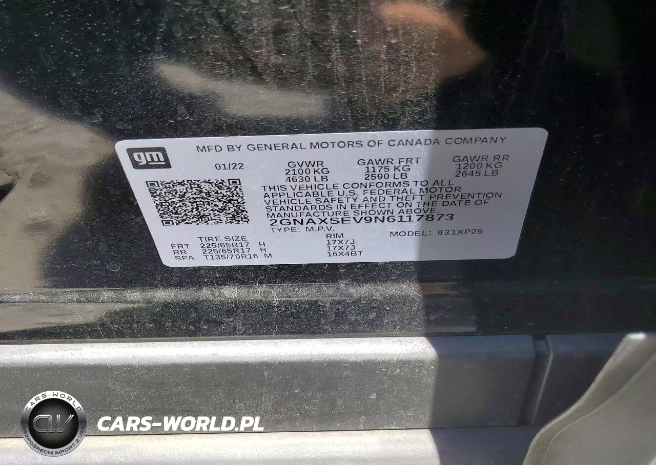 2022 Chevrolet Equinox Ls VIN:2GNAXSEV9N6117873 - 13
