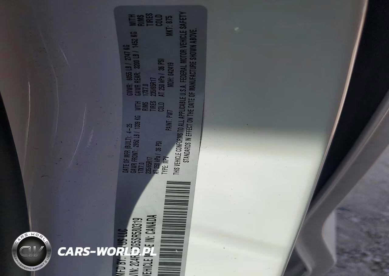 2025 Chrysler Pacifica Select VIN:2C4RC1BG5SR580319 - 13