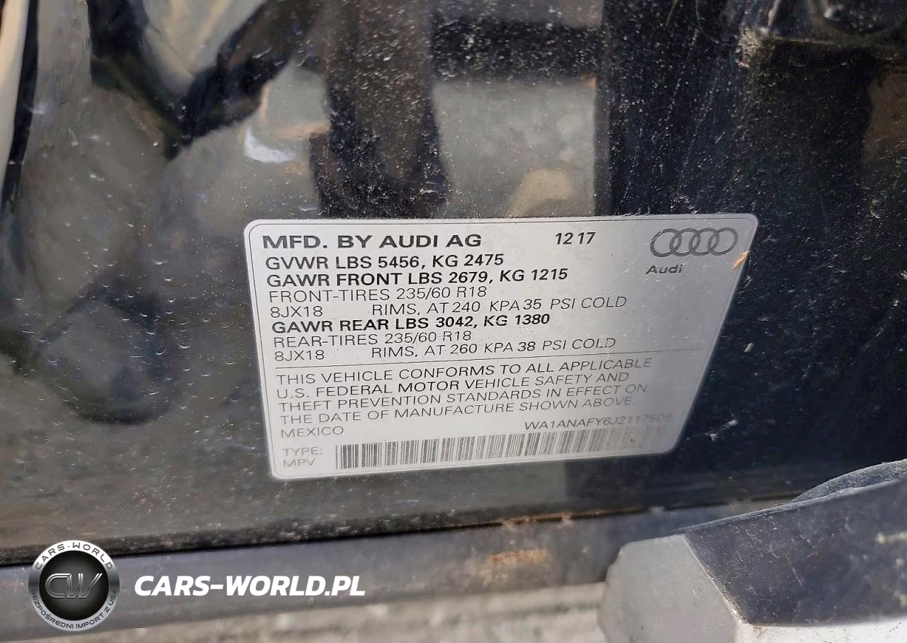 2018 Audi Q5 Premium VIN:WA1ANAFY6J2117509 - 12