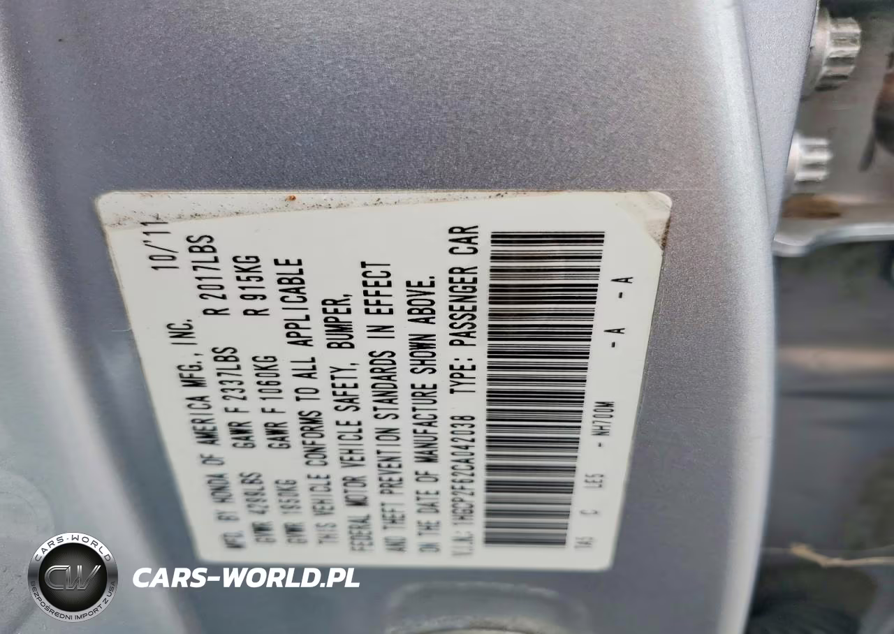 2012 Honda Accord Se VIN:1HGCP2F62CA042038 - 12
