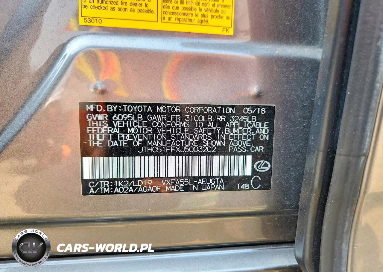 2018 Lexus Ls 500 Base VIN:JTHC51FFXJ5003202 - 12