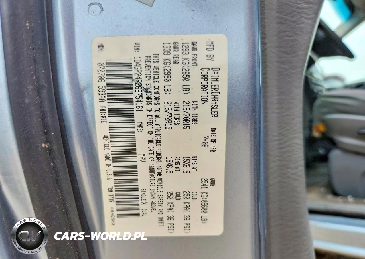 2006 Dodge Grand Caravan Se VIN:1D4GP24R26B754161 - 13