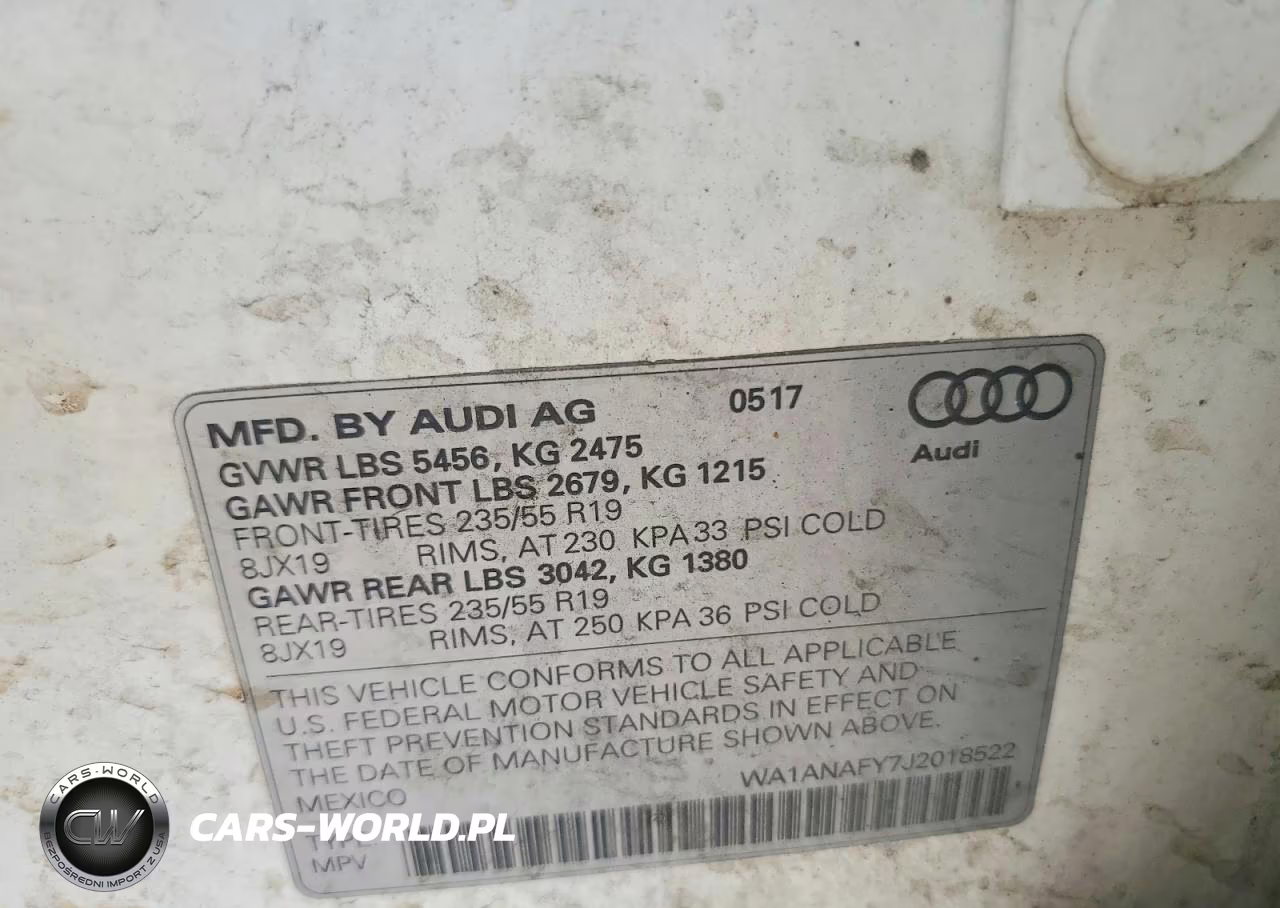 2018 Audi Q5 Premium VIN:WA1ANAFY7J2018522 - 13