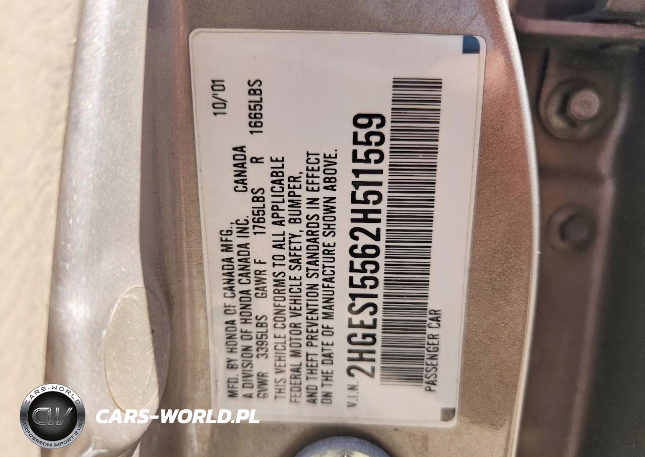 2002 Honda Civic Lx VIN:2HGES15562H511559 - 12
