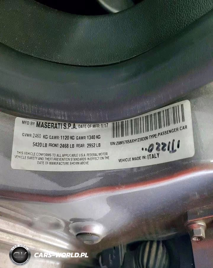 2017 Maserati Ghibli VIN:ZAM57XSAXH1238309 - 13