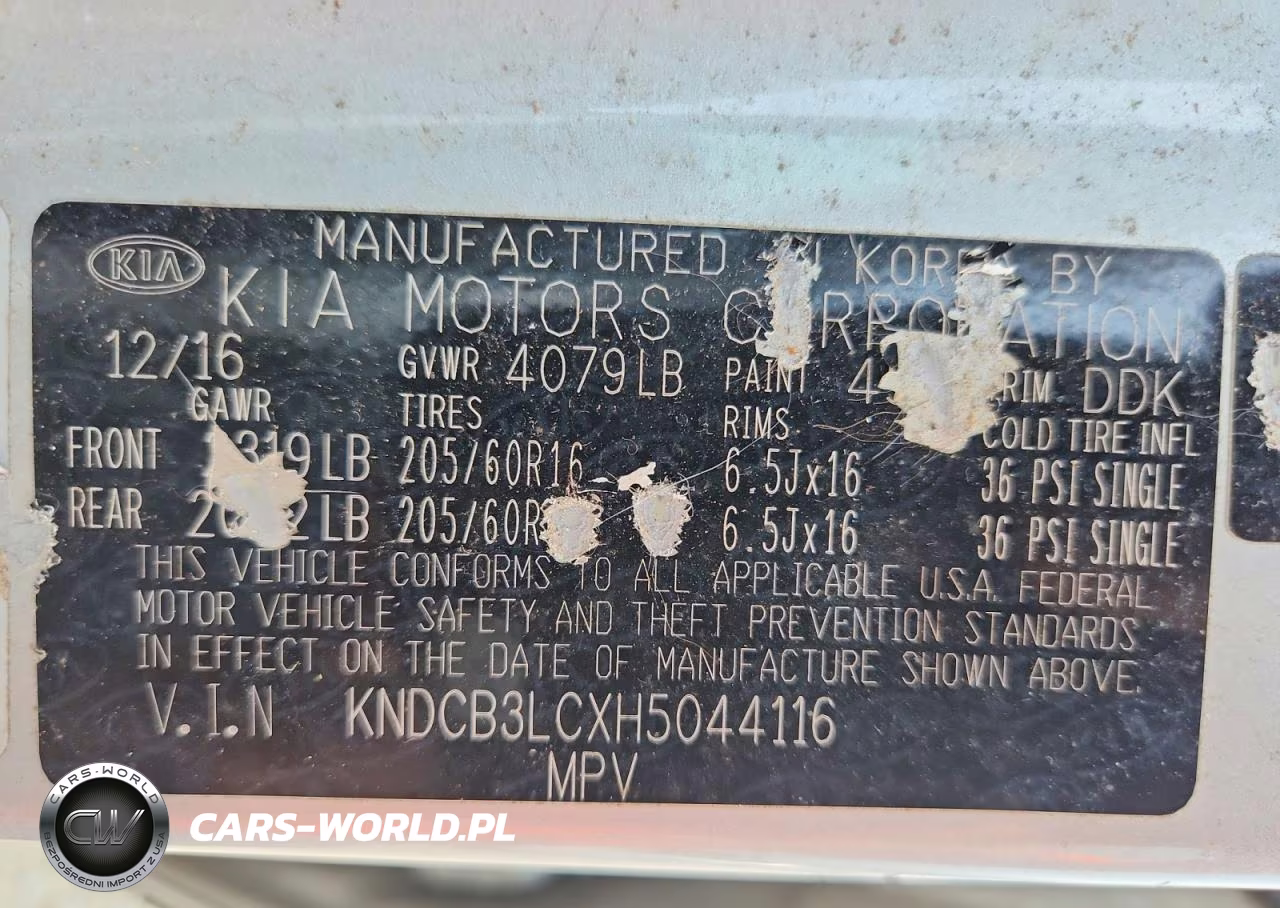 2017 Kia Niro Fe VIN:KNDCB3LCXH5044116 - 14