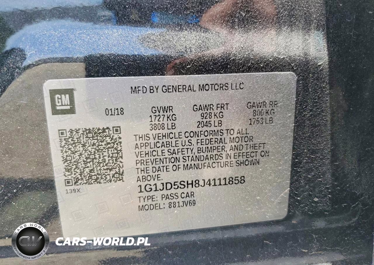 2018 Chevrolet Sonic Lt VIN:1G1JD5SH8J4111858 - 12