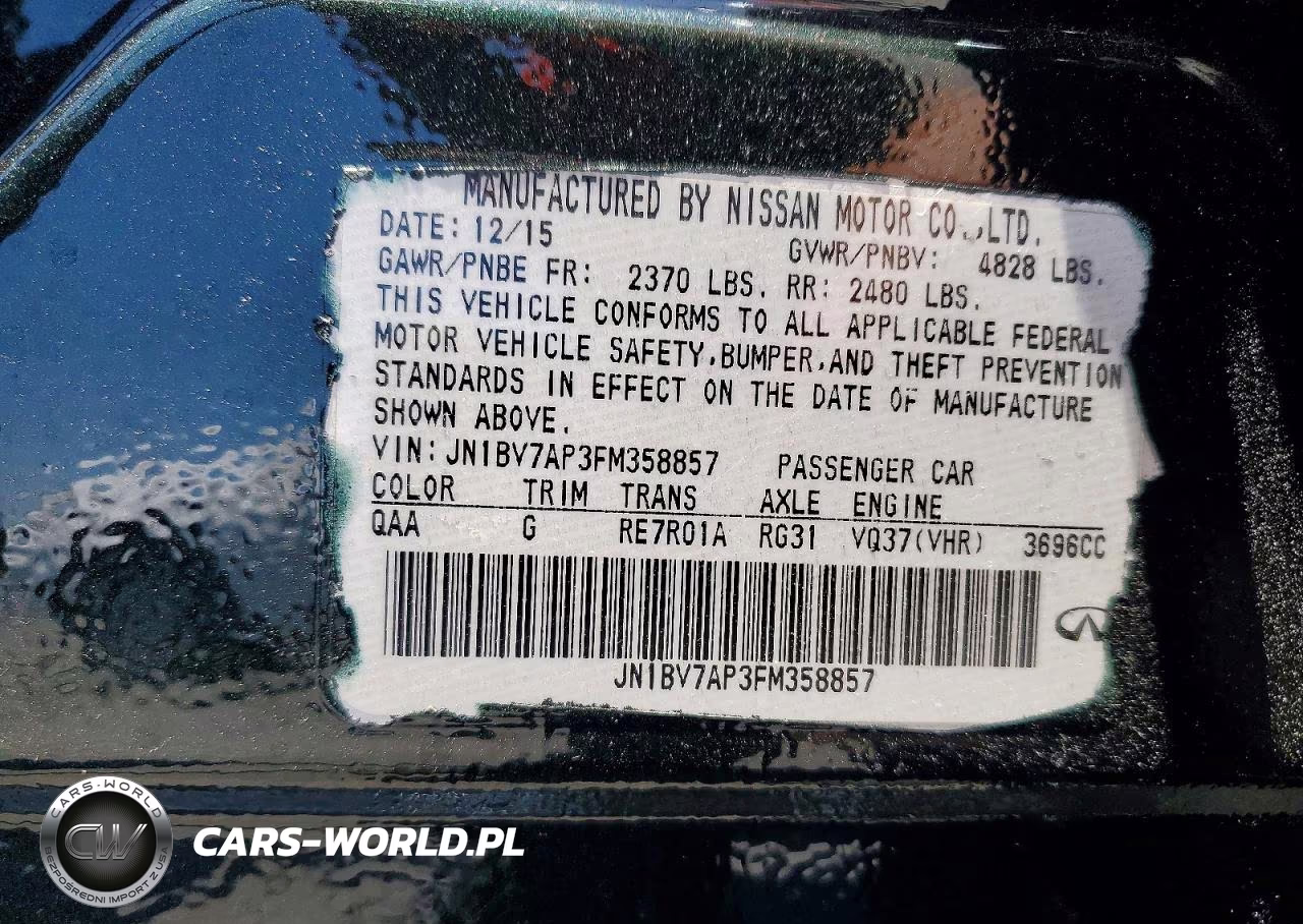 2015 Infiniti Q50 Premium VIN:JN1BV7AP3FM358857 - 13