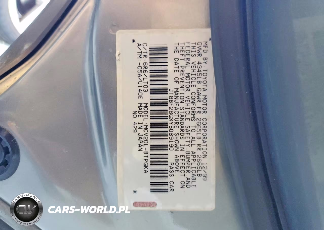 2000 Lexus Es 300 VIN:JT8BF28GXY5089190 - 13