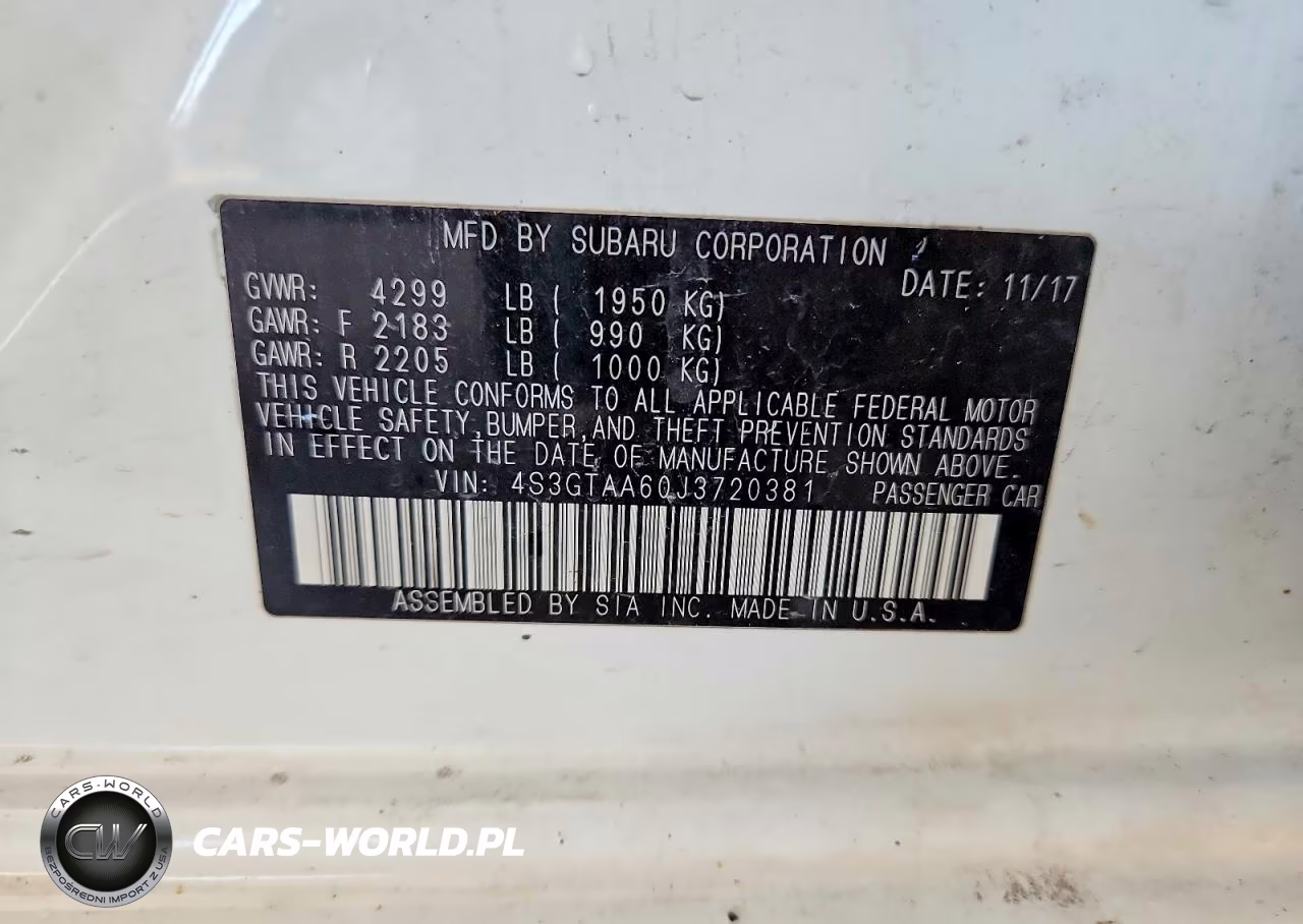 2018 Subaru Impreza VIN:4S3GTAA60J3720381 - 12