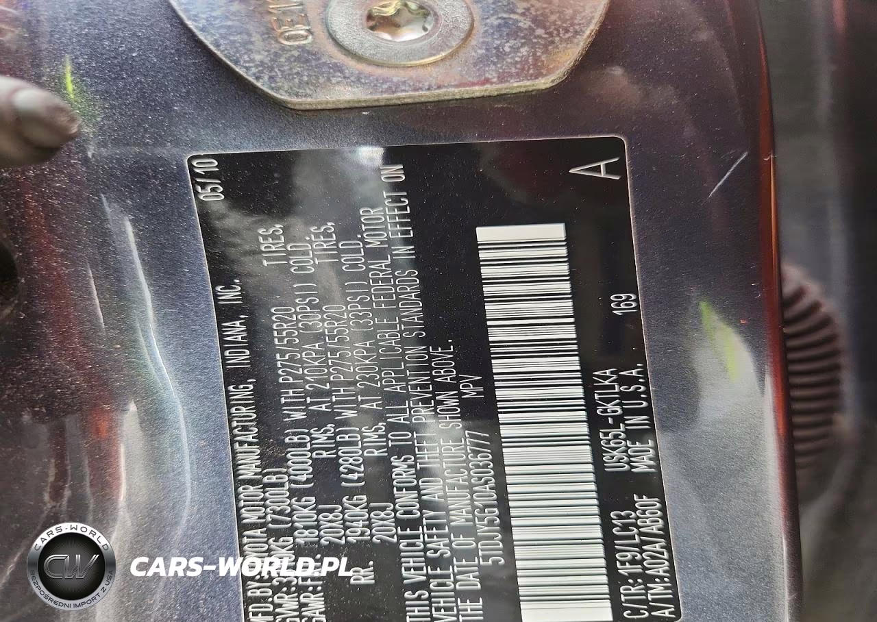 2010 Toyota Sequoia Limited VIN:5TDJY5G10AS036777 - 14